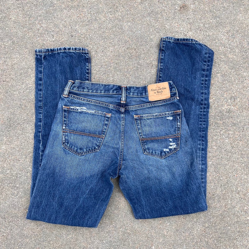 Men's Abercrombie and Fitch Slim Straight button fly jeans size 30 x 34